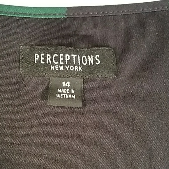 Perceptions NewYork multicolor print dress size 14 - Picture 5 of 7